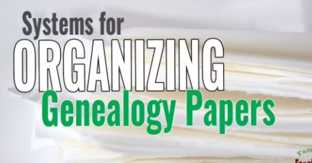 How to Organize Genealogy Records in Binders